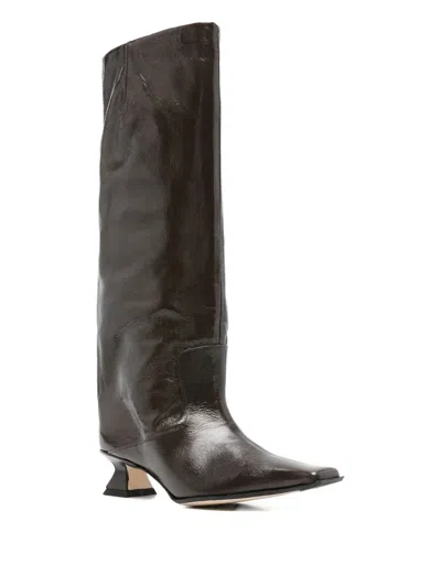 Miista Pointed-toe Boots In Brown