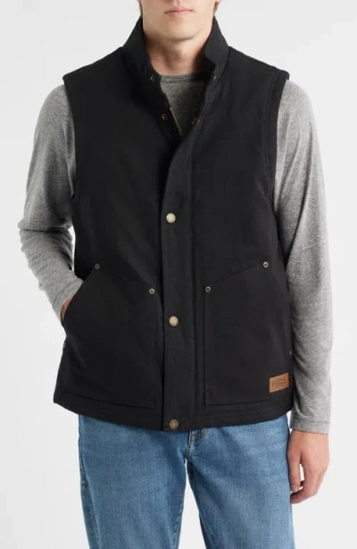 Pendleton Pine Grove Canvas Vest In Black