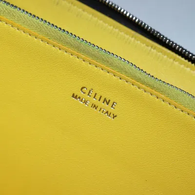 Pre-owned Celine Black Leather Long Wallet (bi-fold) ()