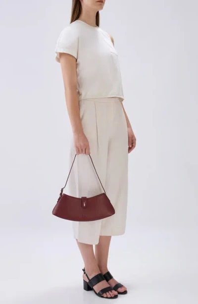 Behno Mini Ruth Leather Shoulder Bag In Brown