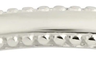 Sterling Forever Silver Kayden Thin Textured Ring In Metallic