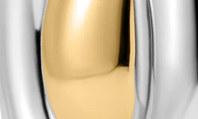 Luv Aj The Two-tone Chrome Orb Statement Earrings In Metallic