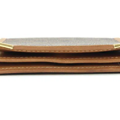 Pre-owned Celine Brown Pvc Leather Wallet (bi-fold) ()