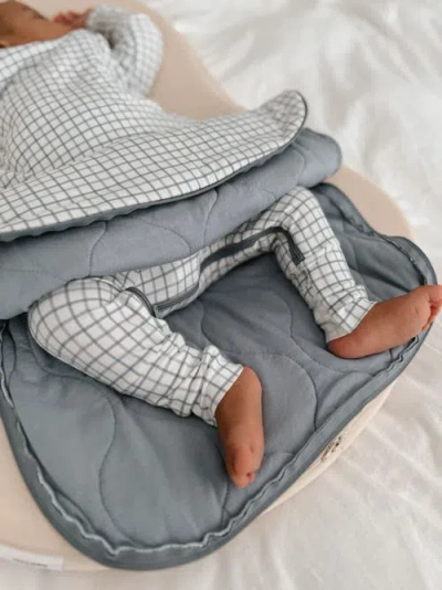 Gunamuna Long Sleeve Transitional Swaddle Sleep Bag, 1.0 Tog In Gray