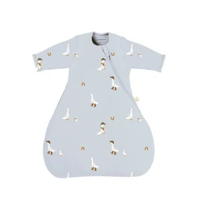 Gunamuna Unisex Baby Long Sleeve Transitional Swaddle Sleep Sack, Easy Diaper Changes, 2.5 Tog In Gray