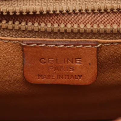 Pre-owned Celine Macadam Brown Coated Canvas Shoulder Bag ()