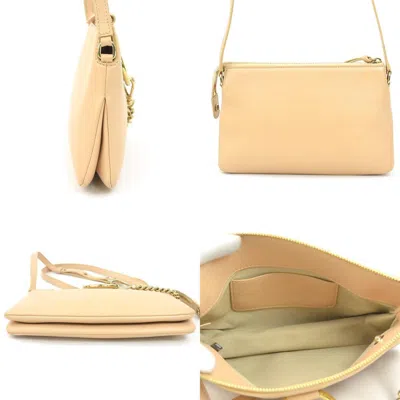 Pre-owned Chloé Pink Beige Leather Shoulder Bag ()