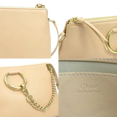Pre-owned Chloé Pink Beige Leather Shoulder Bag ()