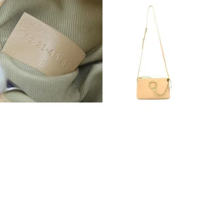Pre-owned Chloé Pink Beige Leather Shoulder Bag ()