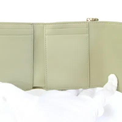 Pre-owned Dior Christian  Green Patent Leather Wallet (tri-fold) ()