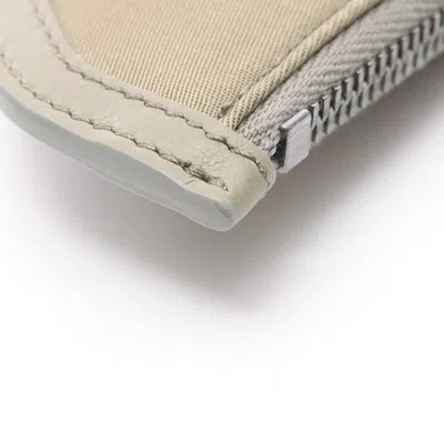 Pre-owned Dior Christian  Khaki Nylon Leather Coin Purse/coin Case () In Brown