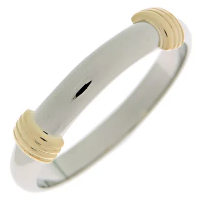 Pre-owned Dior Christian  Platinum Yellow Gold Yellow Gold (18k) Platinum 950 Band Ring ()