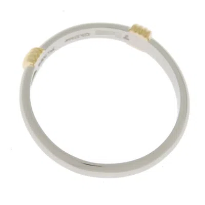 Pre-owned Dior Christian  Platinum Yellow Gold Yellow Gold (18k) Platinum 950 Band Ring ()