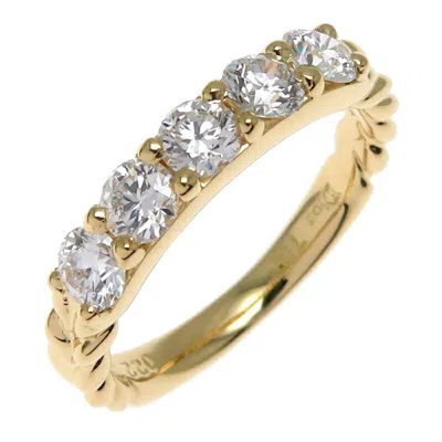 Pre-owned Dior Christian  Yellow Gold Yellow Gold (18k) Band Ring ()