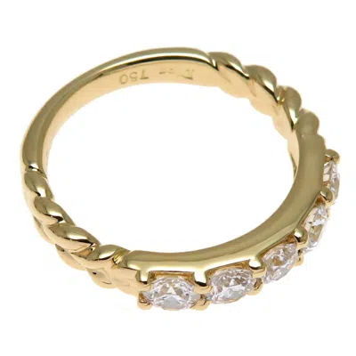Pre-owned Dior Christian  Yellow Gold Yellow Gold (18k) Band Ring ()