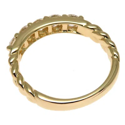Pre-owned Dior Christian  Yellow Gold Yellow Gold (18k) Band Ring ()