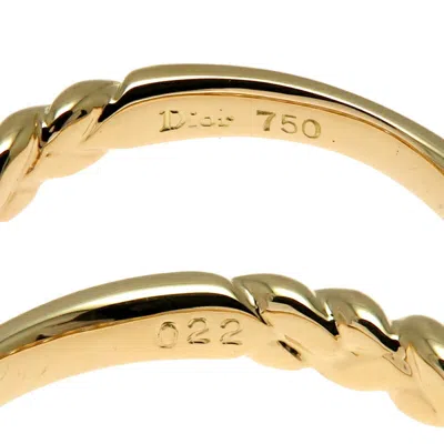 Pre-owned Dior Christian  Yellow Gold Yellow Gold (18k) Band Ring ()