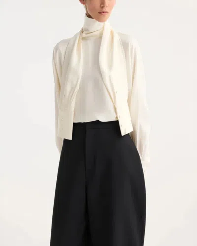 Rohe Foulard Silk Top In White