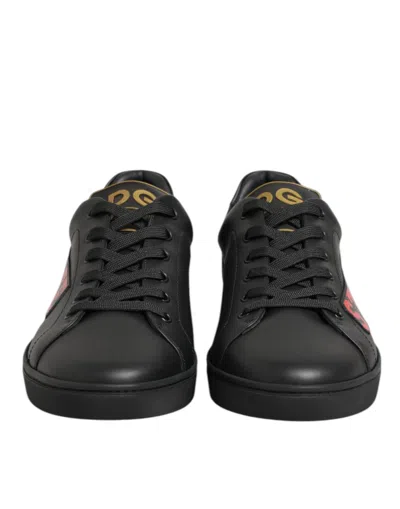 Dolce & Gabbana Black Street Life Low Top Men Sneakers Shoes In Black