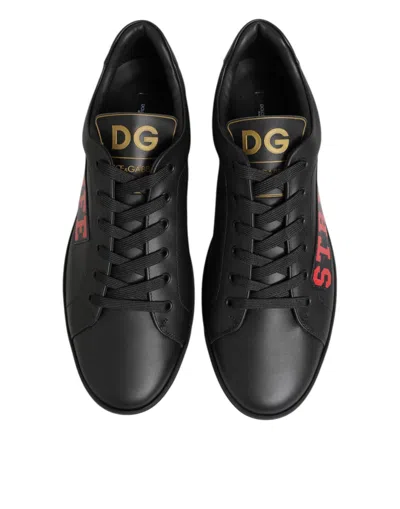 Dolce & Gabbana Black Street Life Low Top Men Sneakers Shoes In Black