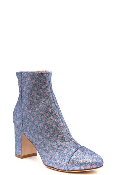 Polly Plume Booties In Blue