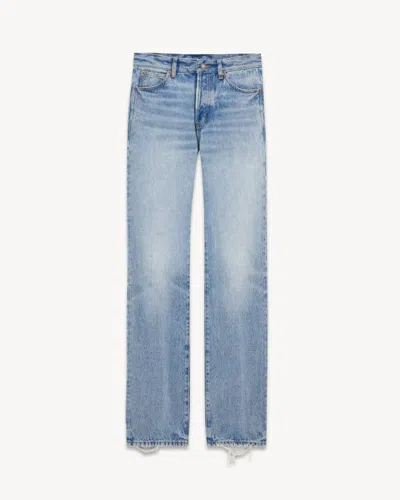 Saint Laurent Low-rise Jeans In Blue