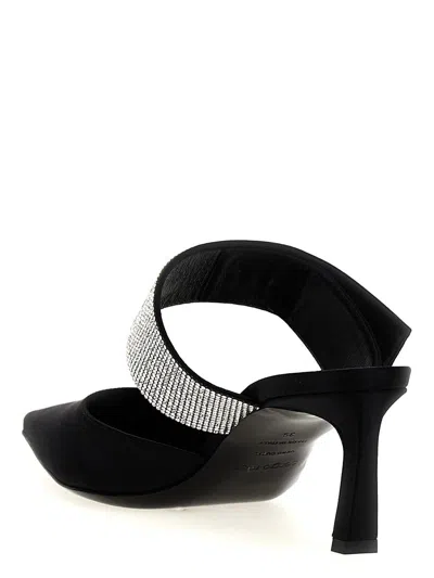 Sergio Rossi Paris Stiletto Heel Mules In Black