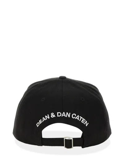 Dsquared2 Logo Embroidered Baseball Cap In Black