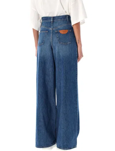 Chloé High Waist Denim In Blue