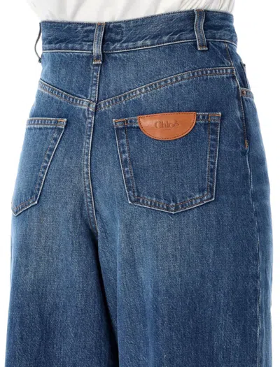 Chloé High Waist Denim In Blue