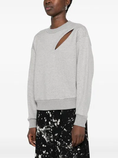 Alexander Mcqueen Sweaters Blacks And Greys In Gray