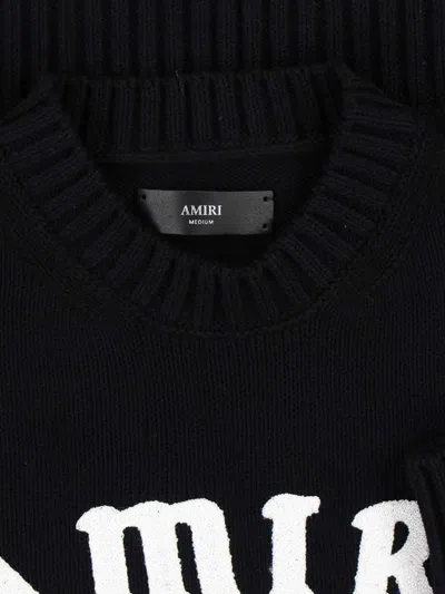 Amiri Hollywood Sweater With Embroidery In Black