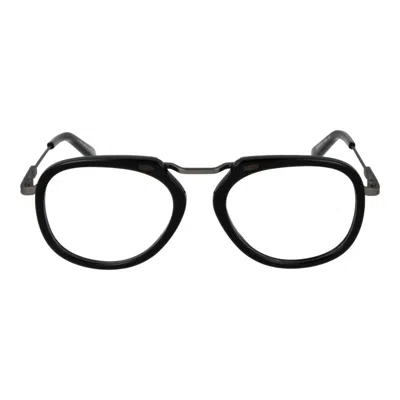 Ermenegildo Zegna Black Men Optical Frames In Black
