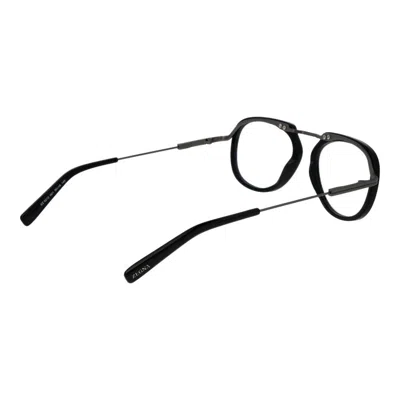 Ermenegildo Zegna Black Men Optical Frames In Black
