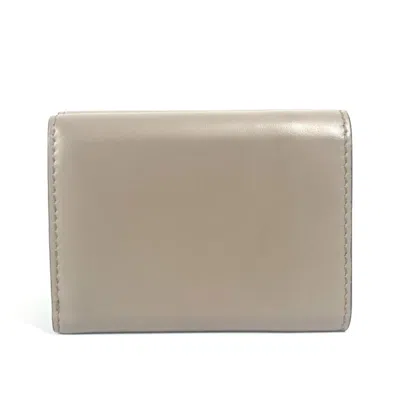 Pre-owned Fendi Brown Leather Wallet (tri-fold) ()