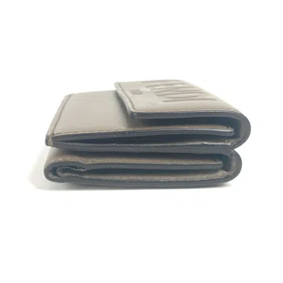 Pre-owned Fendi Brown Leather Wallet (tri-fold) ()