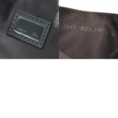 Pre-owned Fendi Brown Canvas Leather Shoulder Bag ()