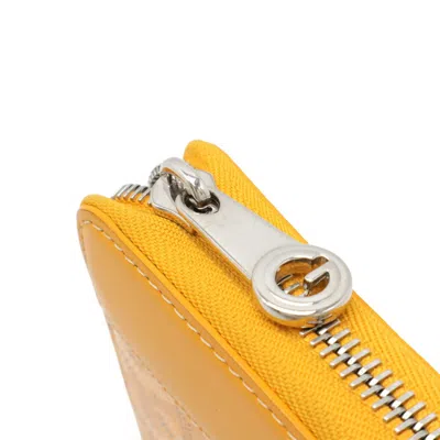 Pre-owned Goyard Yellow Pvc Leather Long Wallet (bi-fold) ()