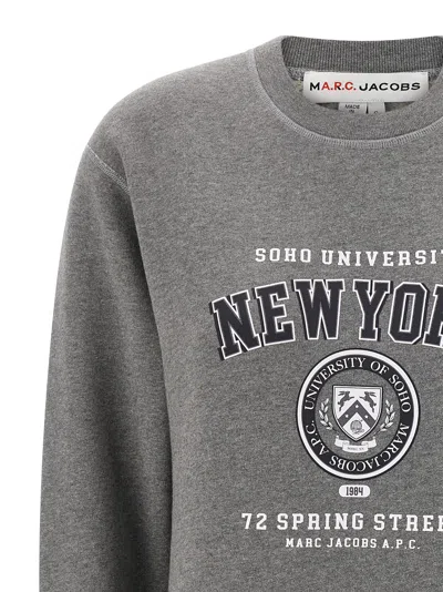 Apc Ny Sweatshirt Gray In Gray