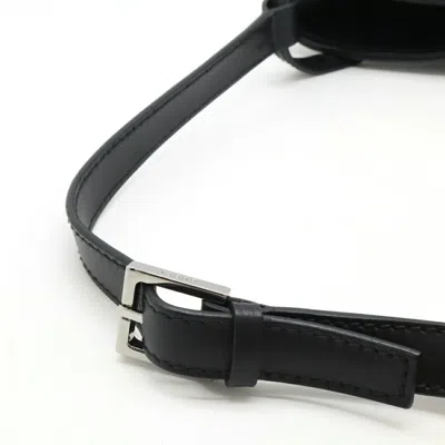 Pre-owned Gucci Black Canvas Leather Shoulder Bag ()