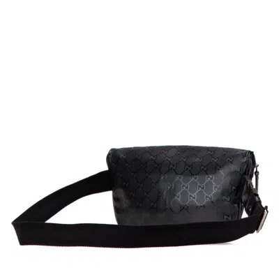 Pre-owned Gucci Black Pvc Leather Fanny Pack Sling Bag ()