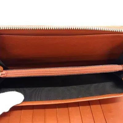 Pre-owned Gucci Brown Leather Long Wallet (bi-fold) ()