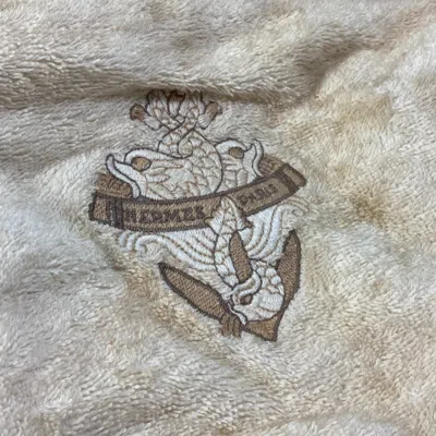 Pre-owned Hermes Beige Pile Fabric Clutch Bag Pouch ()