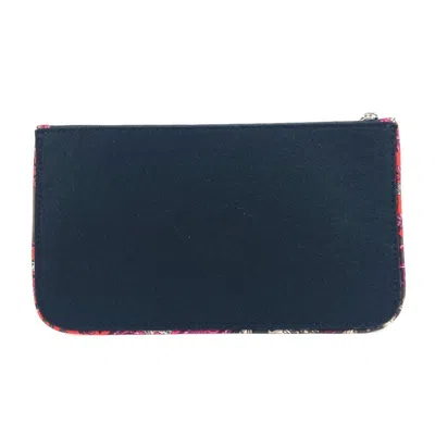 Pre-owned Hermes Black Felt Silk Clutch Bag Pouch ()