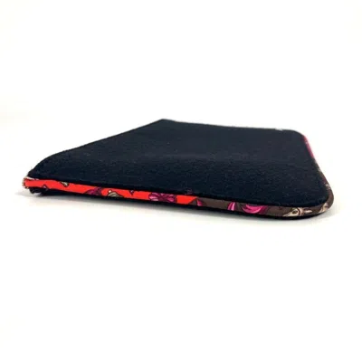 Pre-owned Hermes Black Felt Silk Clutch Bag Pouch ()