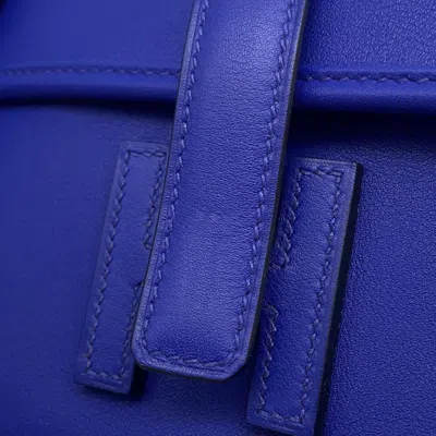 Pre-owned Hermes Blue Electric Swift Leather Coin Purse/coin Case ()