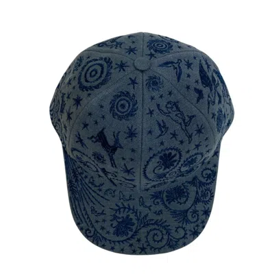 Pre-owned Hermes Blue Hemp Baseball Cap ()