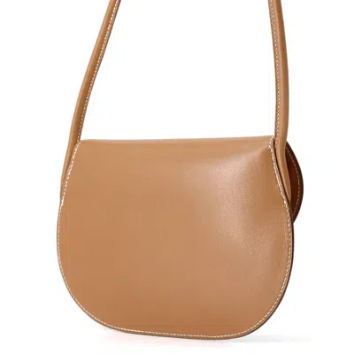 Pre-owned Hermes Brown Box Calf Leather Pochette Shoulder Bag ()