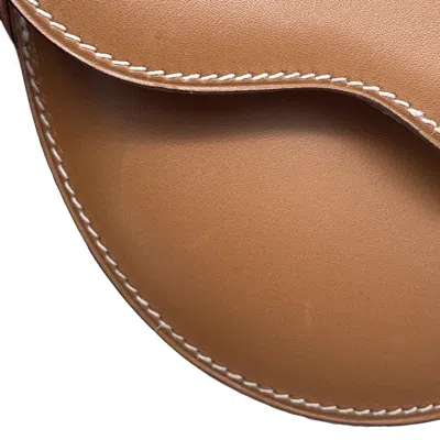 Pre-owned Hermes Brown Box Calf Leather Pochette Shoulder Bag ()