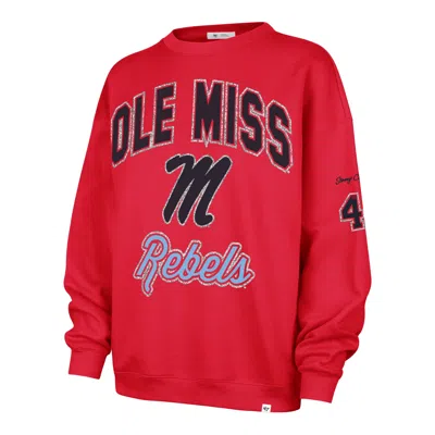 Stoney Clover Lane X '47 University Of Mississippi Glitter Arch Oversized Crew